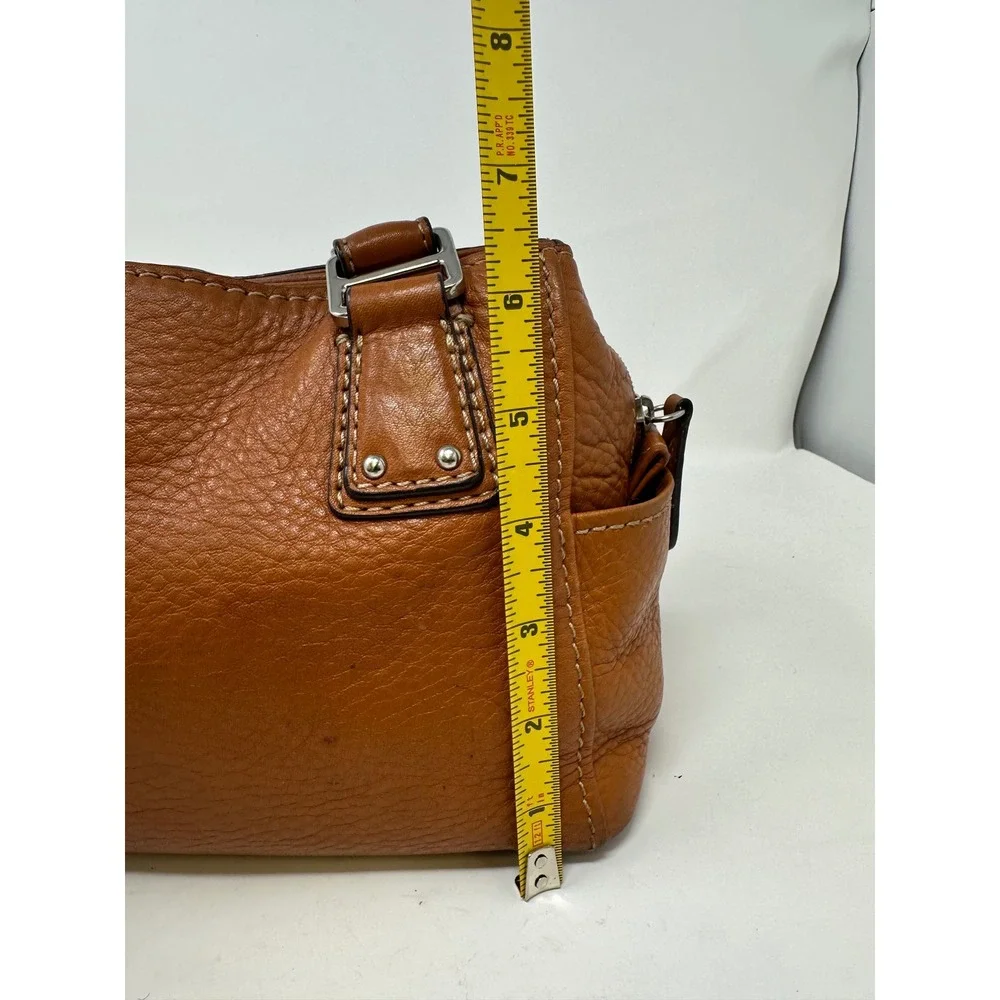 Y2K Vintage Fossil Top Handle Shoulder Bag Brown ZB9961